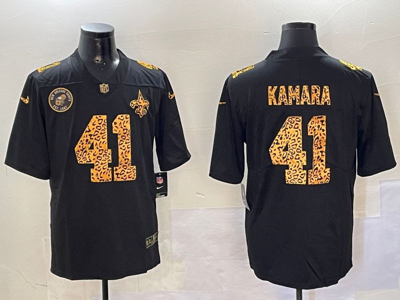 Men New Orleans Saints #41 Kamara Black 2024 Nike Limited NFL Jersey style 01082